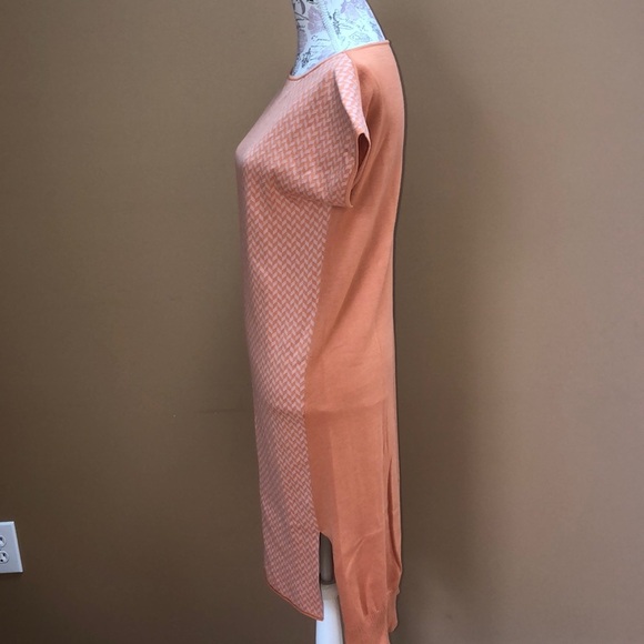 Tia Cibani sweater sheath dress 2 orange pink - Picture 4 of 6